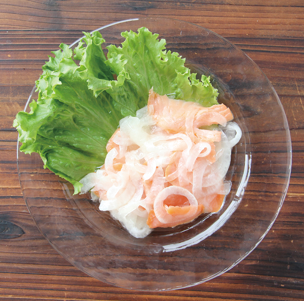 新玉ねぎとサーモンの マリネ