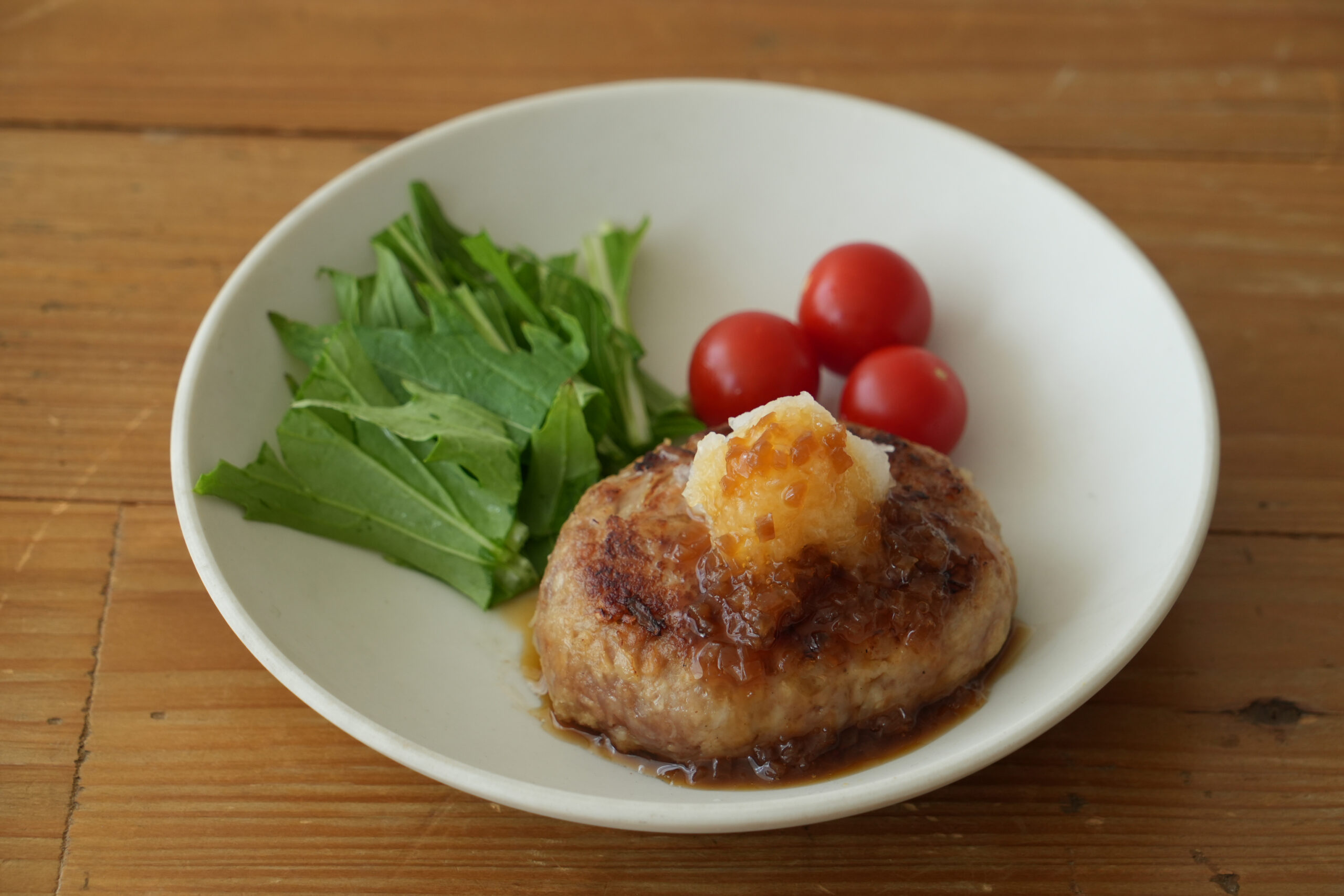 ソースはかけるだけ！和風おろしハンバーグ