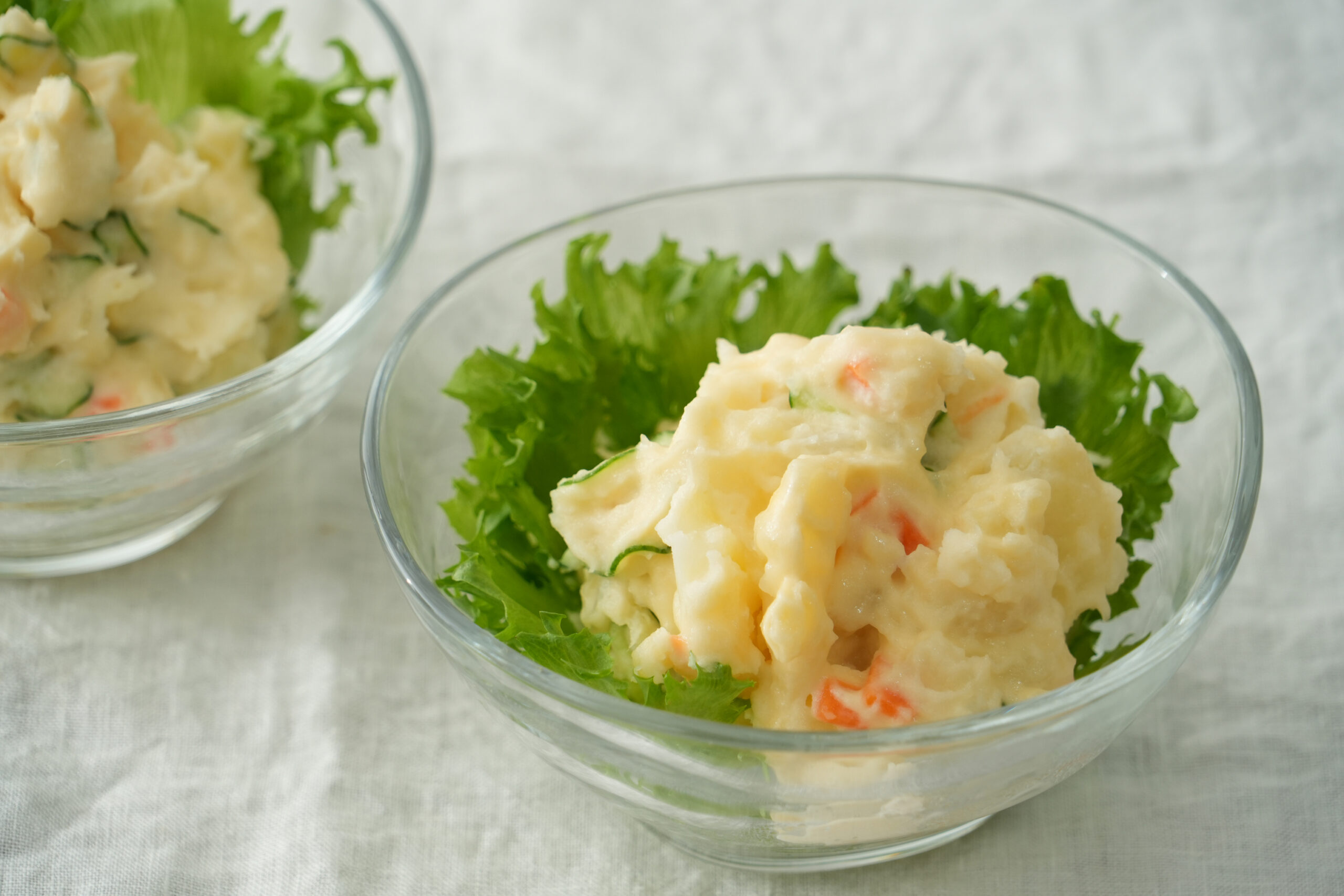 平飼い卵のマヨネーズでポテトサラダ