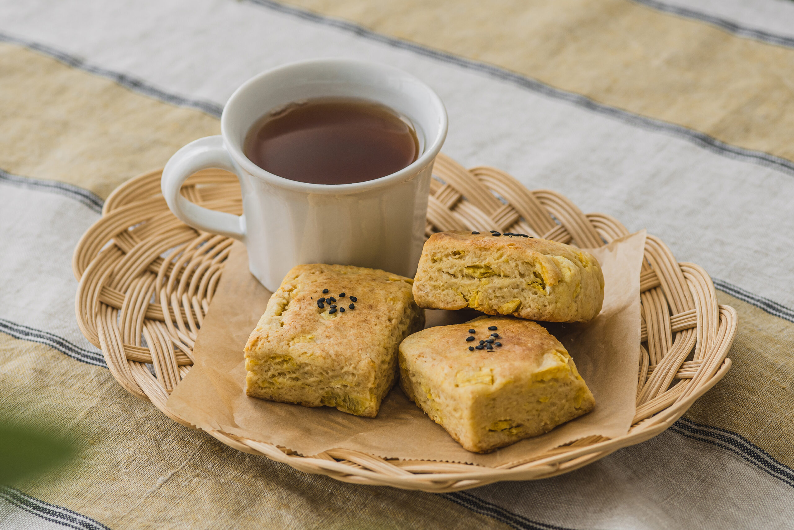 パンケーキミックスで作るさつまいもスコーン