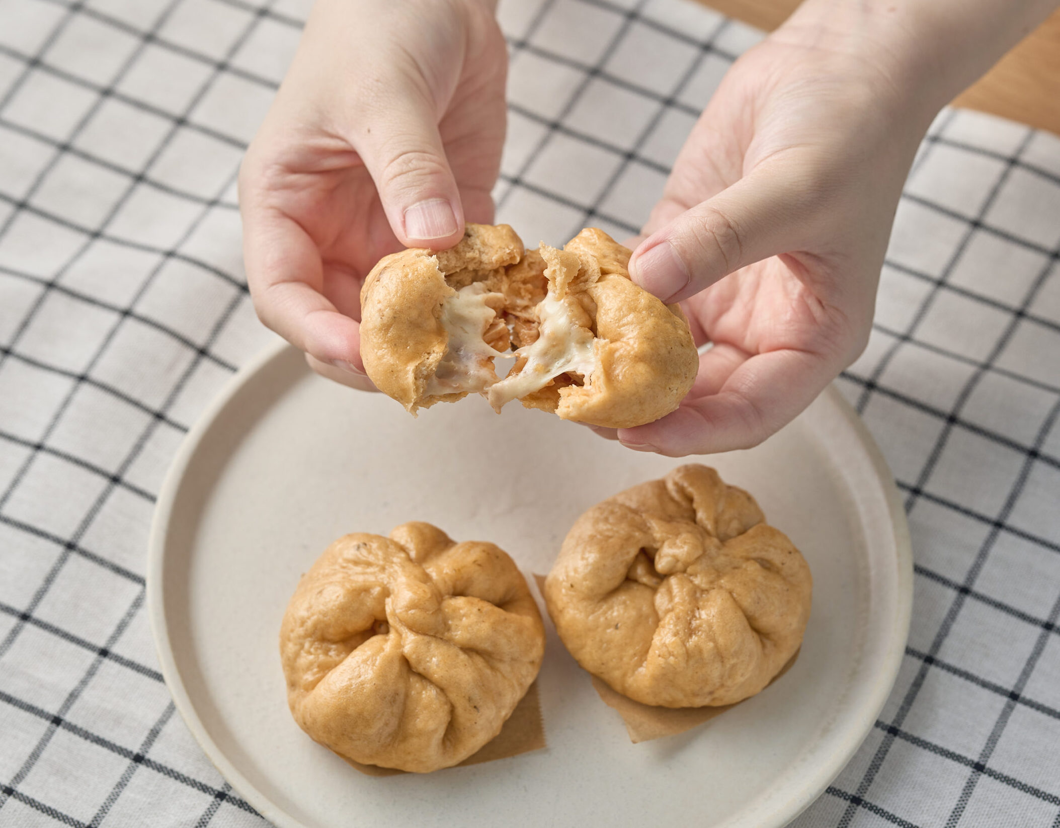 発酵不要　とろーりチーズのピザまん