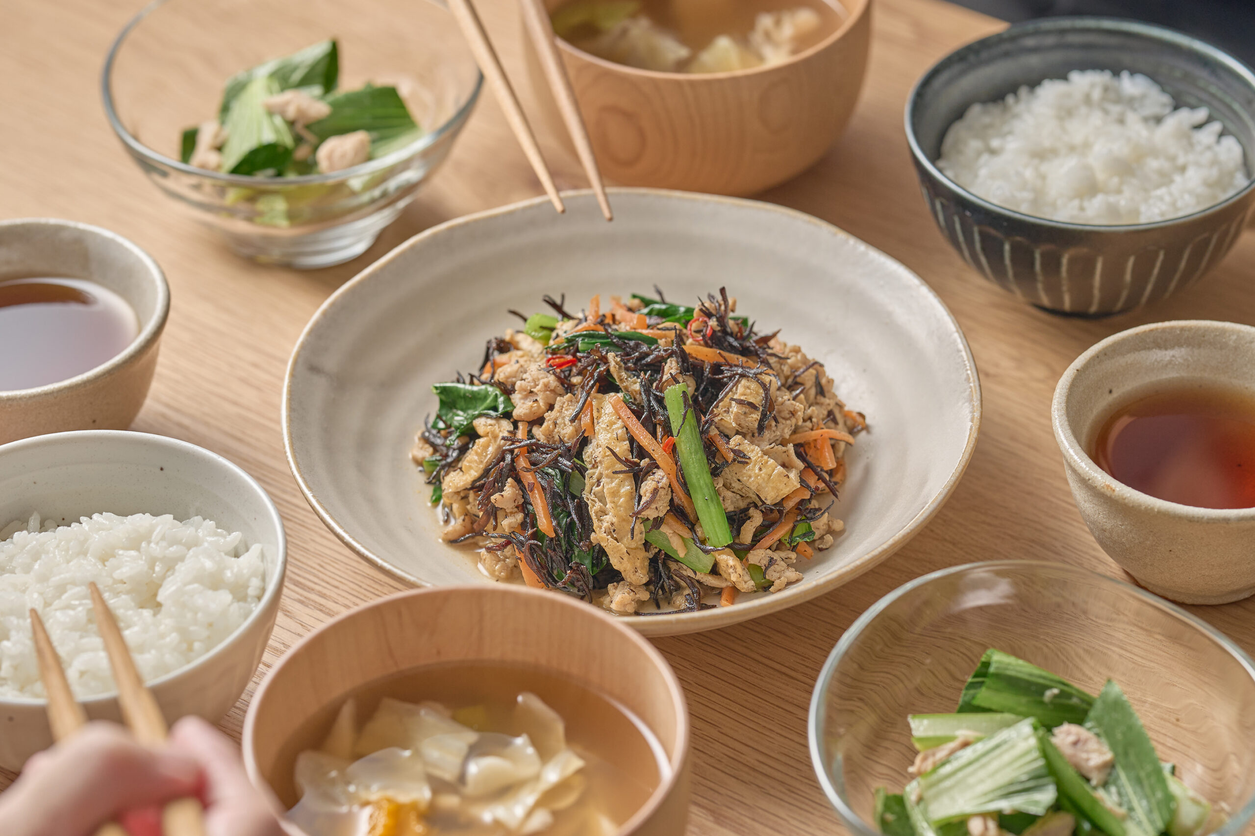 ごはんがすすむ！芽ひじきのそぼろ煮