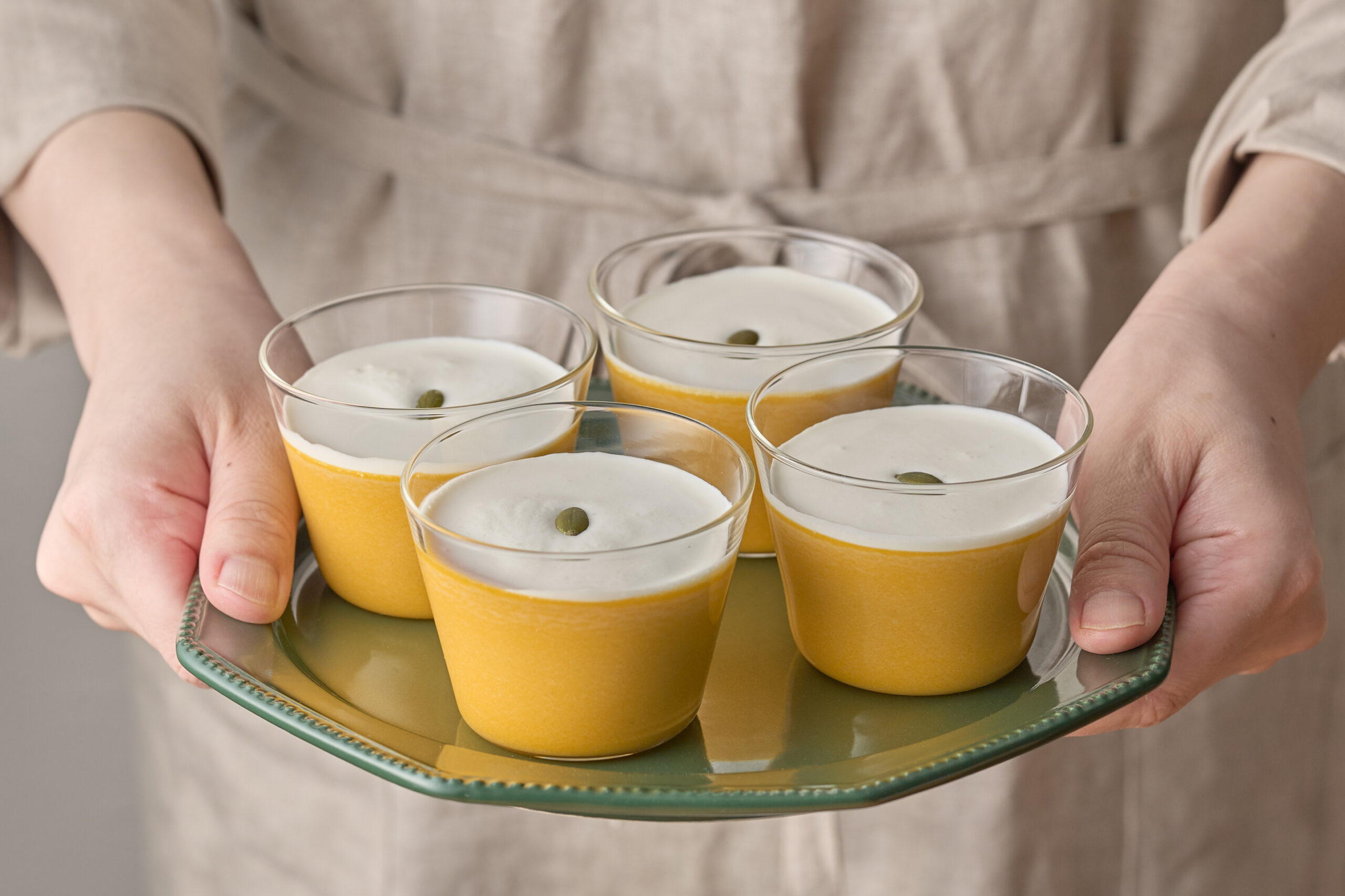 フライパンで簡単！濃厚かぼちゃプリン