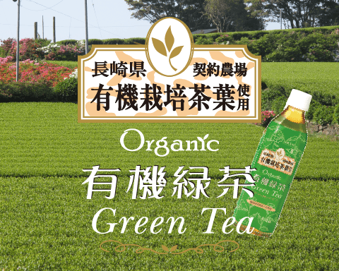 有機栽培した茶葉を100%使用　有機緑茶