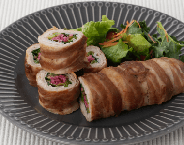 豚肉の紅しょうが巻き