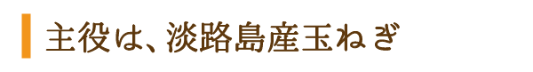 主役は、淡路島産玉ねぎ