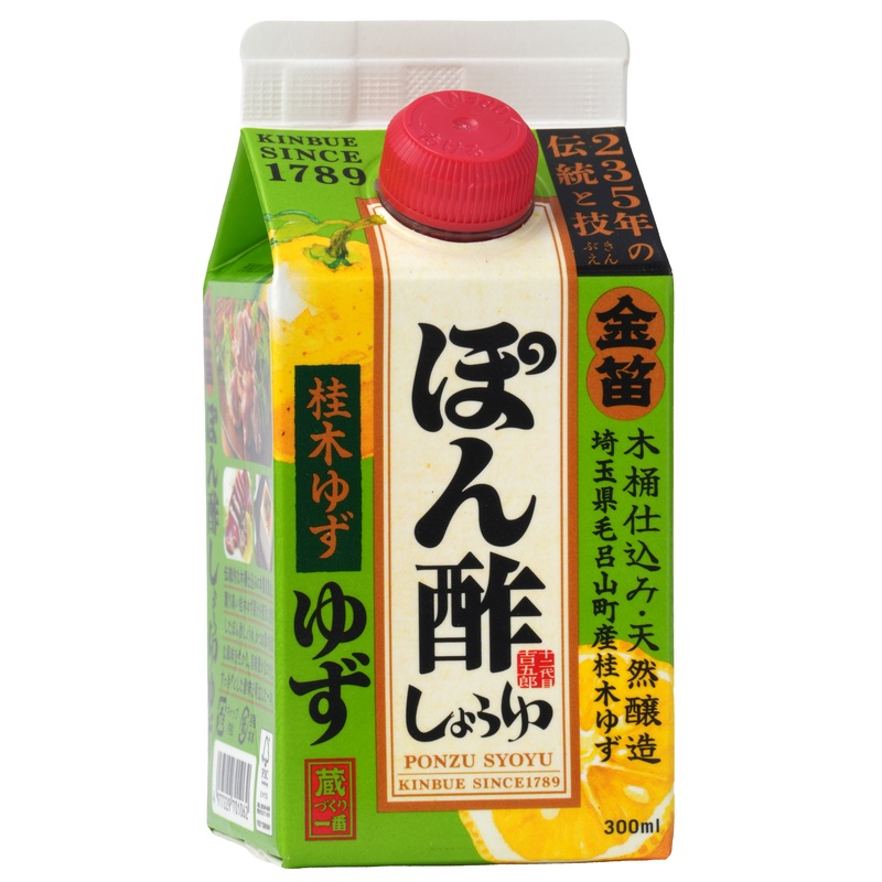 笛木醤油 金笛　ぽん酢しょうゆ　ゆず　紙パック 300ml
