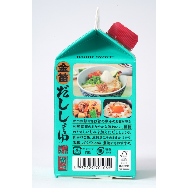 笛木醤油 金笛　だししょうゆ　紙パック 300ml