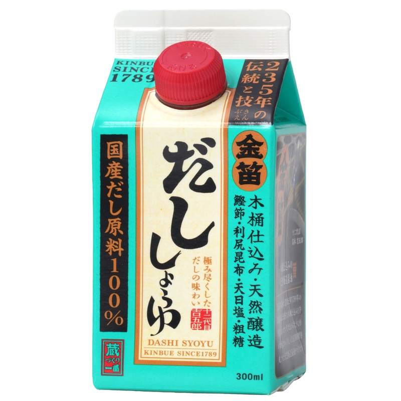 笛木醤油 金笛　だししょうゆ　紙パック 300ml