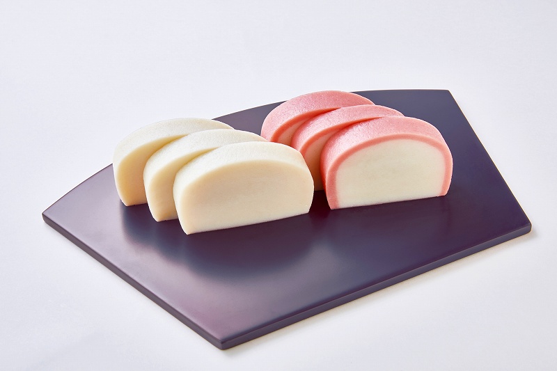 創健社 小田原蒸しかまぼこ　紅白セット 170g×2