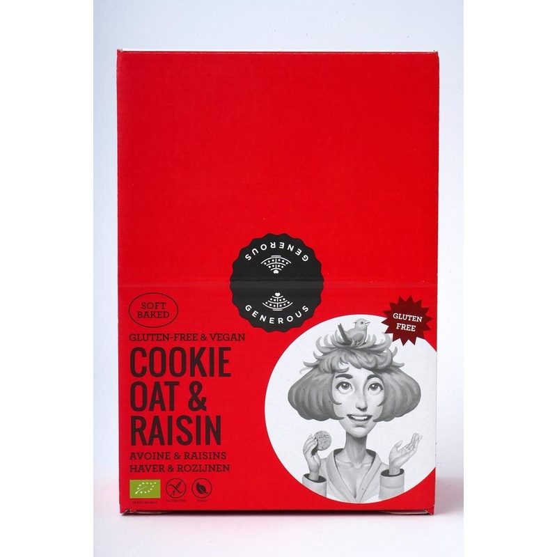 オアシス 有機グルテンフリークッキー　オーツ麦レーズン 1枚