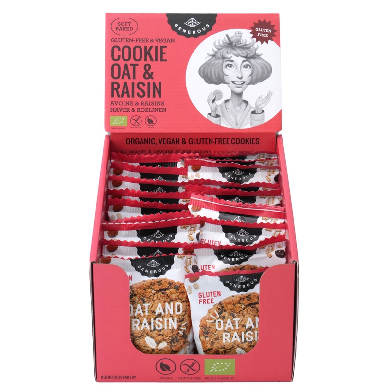 オアシス 有機グルテンフリークッキー　オーツ麦レーズン 1枚