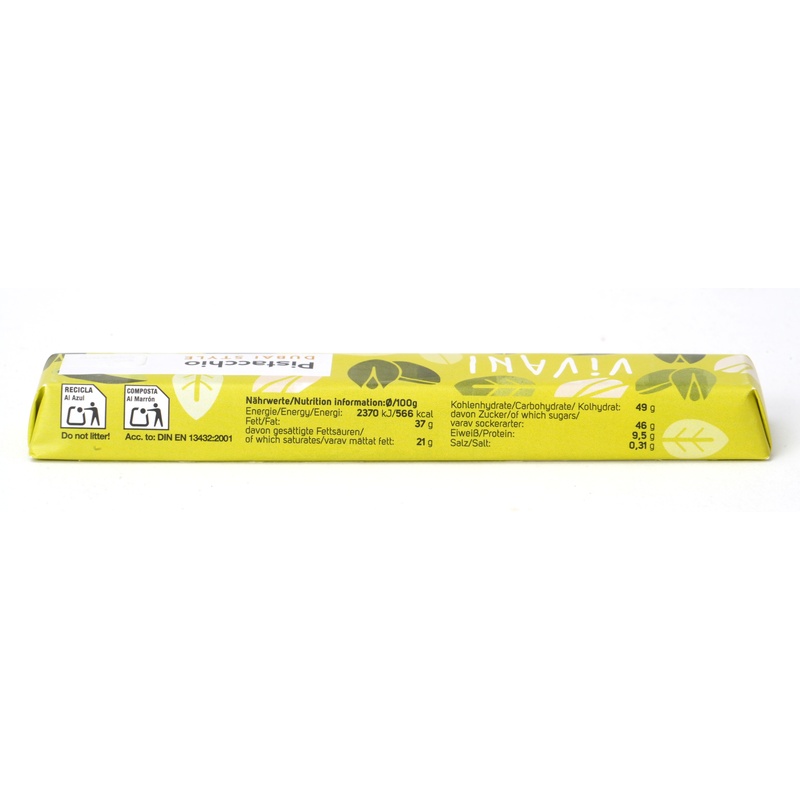 ニコウトレーディング ＶｉＶＡＮＩ　チョコレートバー　ピスタチオ　ドバイスタイル 40ｇ